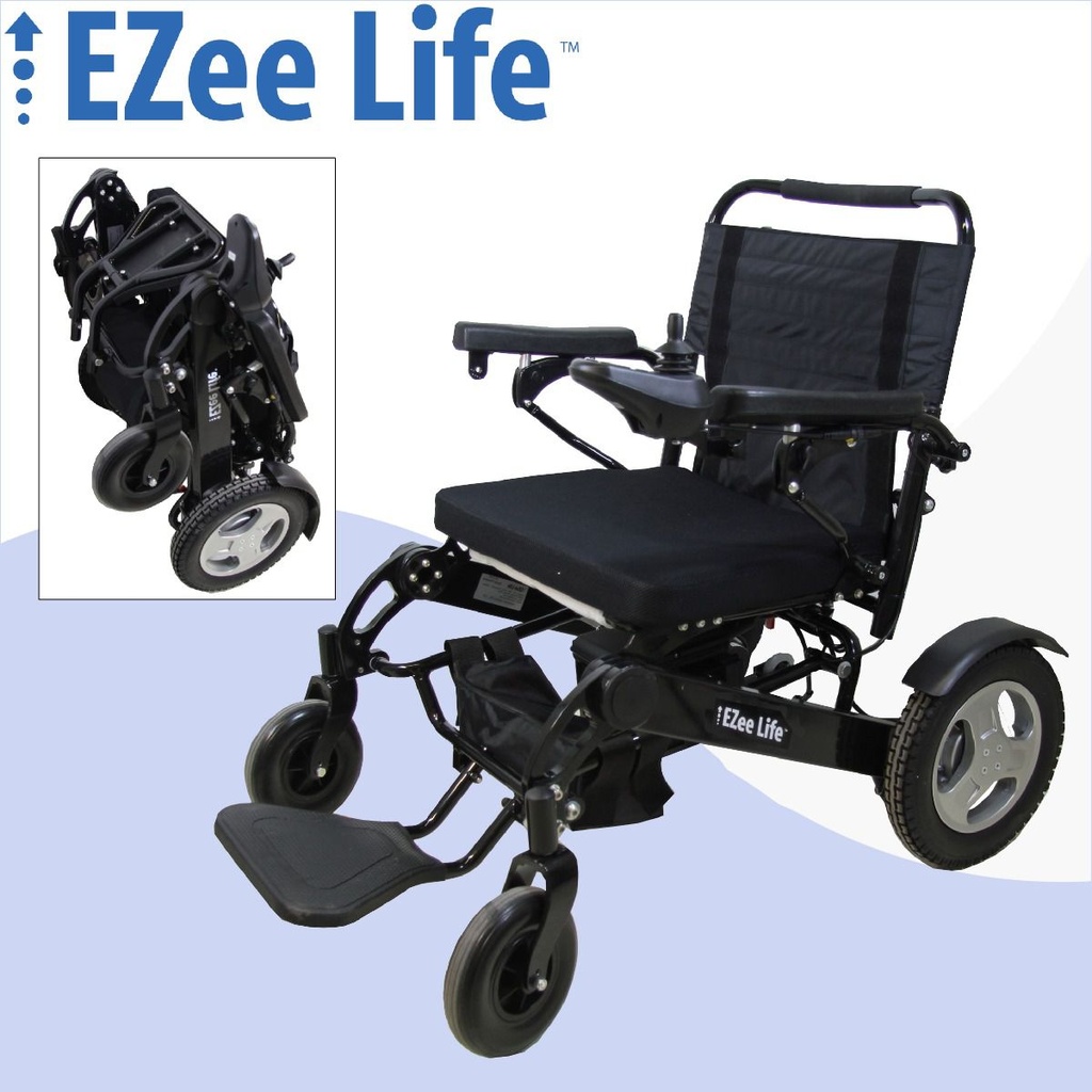[CH4076] Bariatric Electric Folding Wheelchair - 352 lb Capacity - 21" Seat - CH4076
