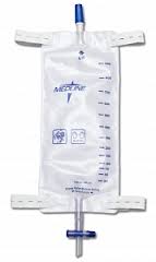 [DYND 12588] Case of 48 / LEG BAG WITH COMFORT STRAPS, SLIDE TAP DRAIN PORT, 900ML