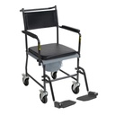 Commode chair with Four wheels (4 locks)