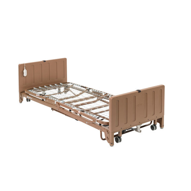 [15005LP-PKG-1-5Zone] Drive Full Electric Hi/Low Height Bed with Half Rails & Mattress