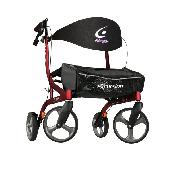 [Airgo eXcursion X18 Lightweight Side-fold Rollator Hemi Height] Drivemedical Airgo eXcursion X18 Lightweight Side-fold Rollator Hemi Height