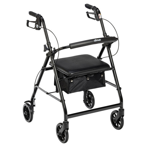 [Aluminum Rollator, 6" Casters] Drivemedical Aluminum Rollator, 6" Casters