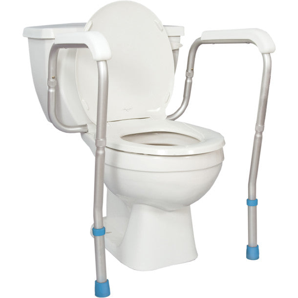 [AquaSense ATS to Floor] Drivemedical AquaSense Adjustable Toilet Safety Rails, to Floor
