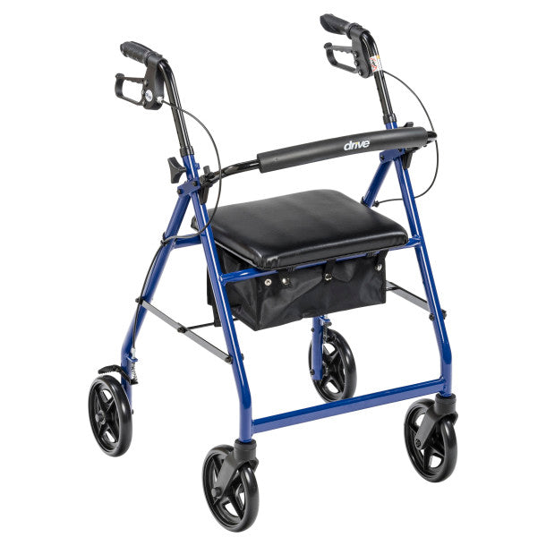 [Deluxe 3 Wheel Aluminum Rollator, 7.5" Casters] Drivemedical Deluxe 3 Wheel Aluminum Rollator, 7.5" Casters