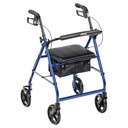 Drivemedical Deluxe 3 Wheel Aluminum Rollator, 7.5" Casters