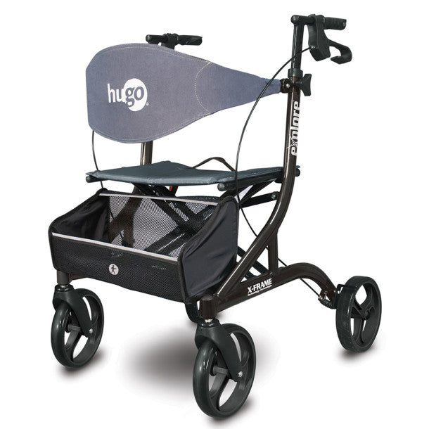 [Hugo eXplore Side-Fold Rolling walker with a Seat] Drivemedical Hugo eXplore Side-Fold Rolling walker with a Seat