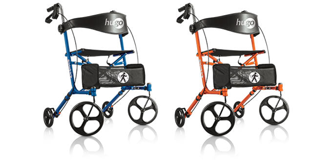 [Hugo Sidekick Side-Folding Rolling Walker with a Seat] Drivemedical Hugo Sidekick Side-Folding Rolling Walker with a Seat