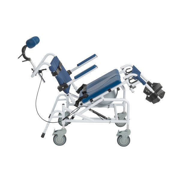 [Tilting Aluminum Rehab Shower Chair Commode] Drivemedical Tilting Aluminum Rehab Shower Chair Commode