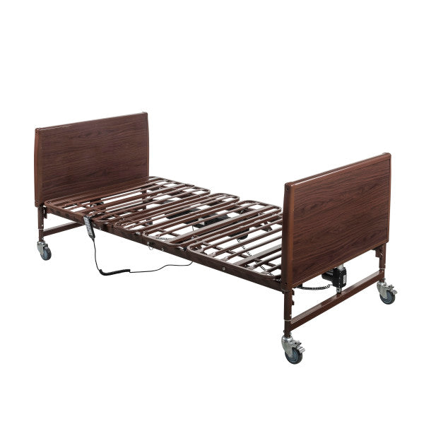 [15300LW-HR] Lightweight Bariatric Homecare Bed 42"W - 15300LW (Full set includes, Frame, Bariatric Mattress and half side rails)