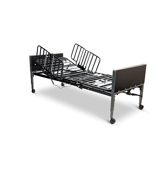 [HCFE36-HR-BF] Medacure Full Electric Hospital Bed PKG W/Half Rails & Therapeutic Mattress