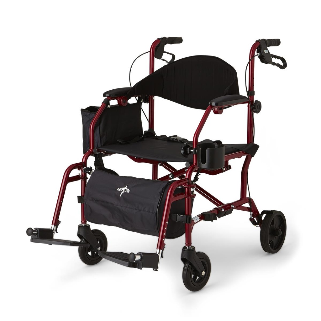 [MDS808200TR] Rollator walker & wheelchair / Transport Chair and Rollator walker with foot rest