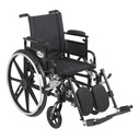 Viper Plus GT Wheelchair with Flip Back Removable Adjustable Desk Arms, Elevating Leg Rests, 18" Seat