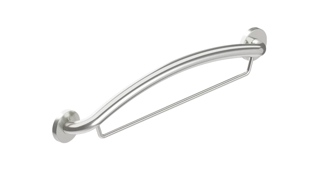 Healthcraft PLUS Towel Bar + Grab Bar (Brushed)
