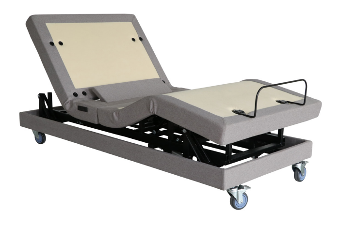 Permobil Resten Hi-Lo Adjustable Elevating Home Comfort Bed (Select Mattress from Accessories) (RESTEN HI-LO BED - TWIN XL w/ UPGRADED CASTORS 39” x 80”; 410 LB WT CAP. -  RESTHL-TXL, No Rails)