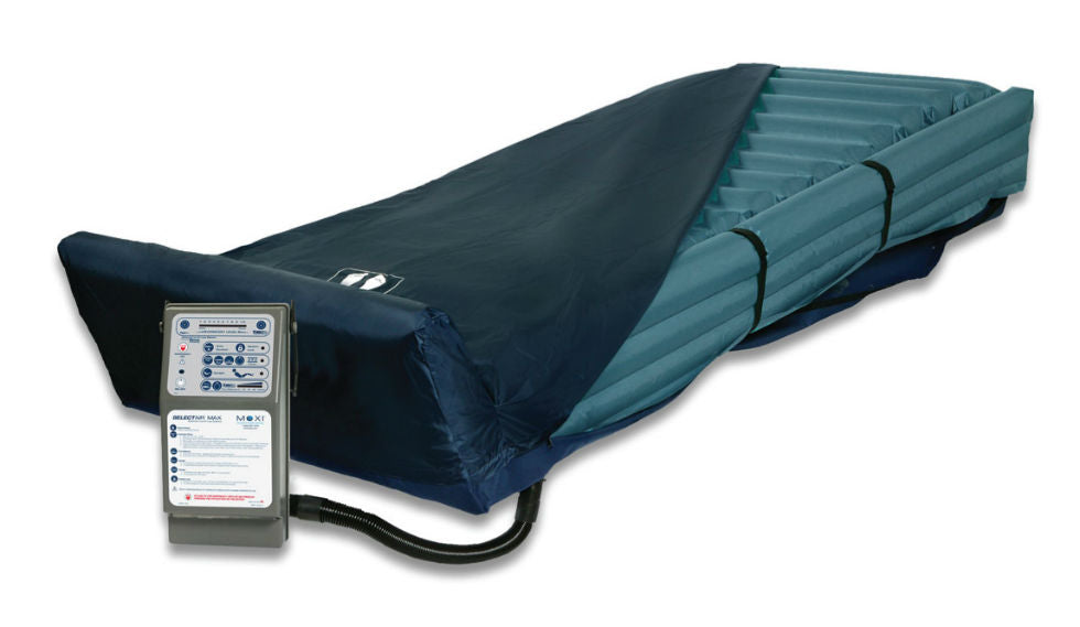 Blake Medical Select Air Max Mattress (SelectAir Max low air loss mattress replacement system without foot pillow and 1 piece cover 36” x 80” x 8” SAMAXSYSK010120)