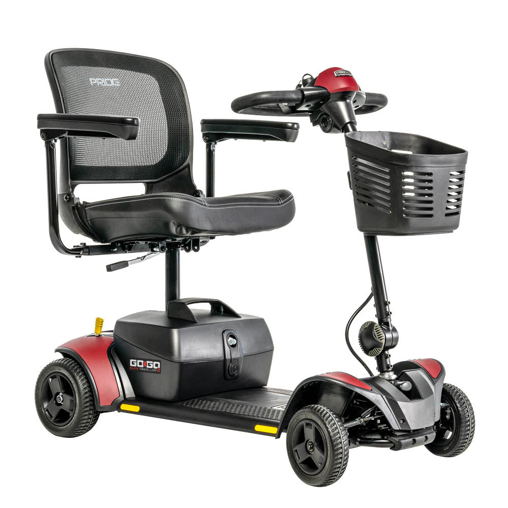 Pride Mobility Go Go ELITE TRAVELLER 2 4-WHEEL (Cardinal Red (Matte))
