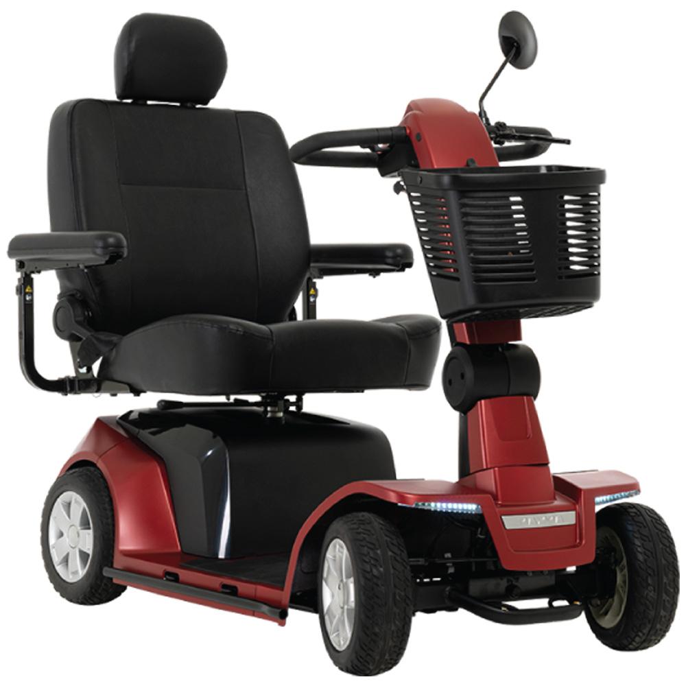 [SC940] Pride Mobility Maxima 4-Wheel Mobility Scooter (Garnet Red (Matte), Standard (Non-powered))