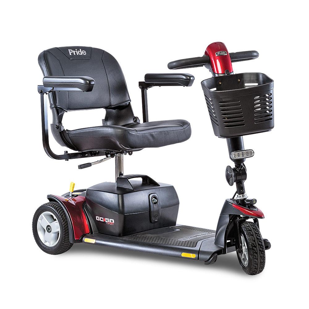 Pride Mobility Go-Go® Sport 3- Wheel Mobility Scooter (Blue)