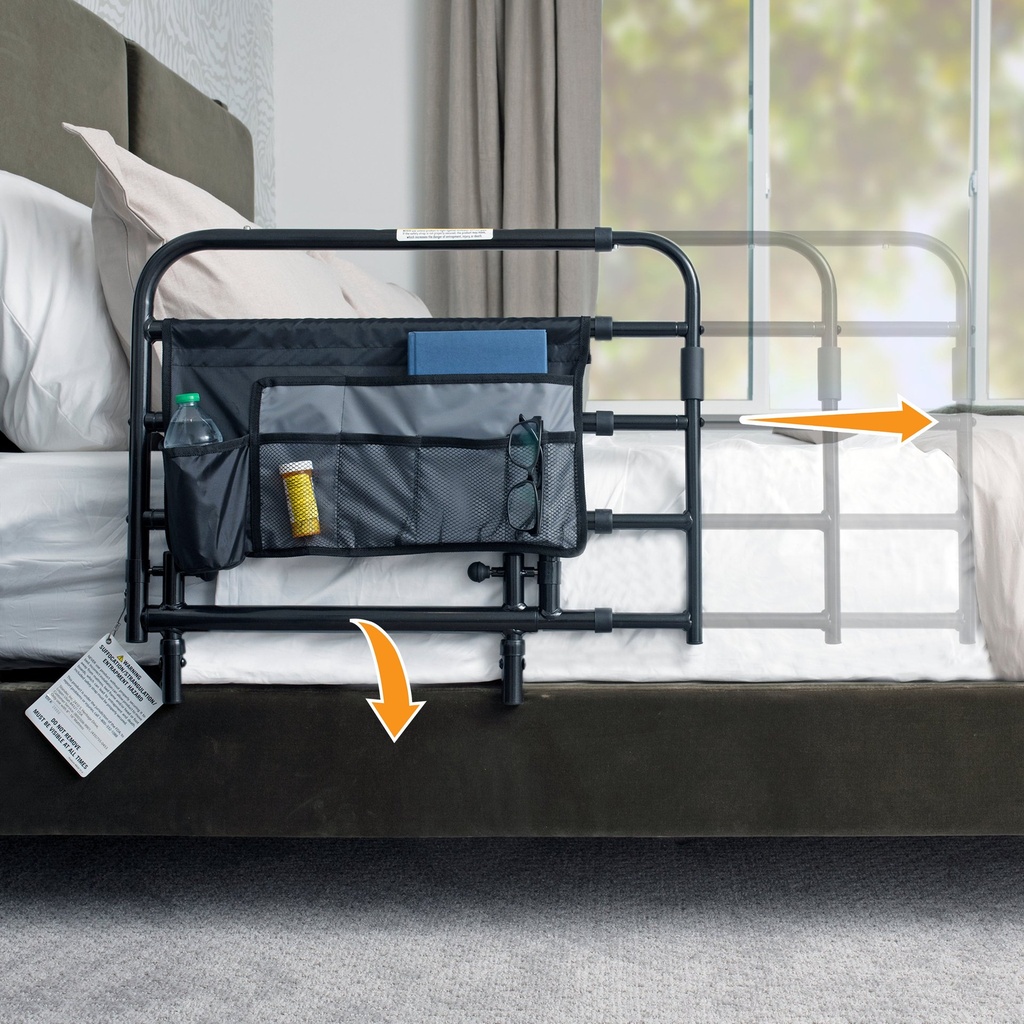 [8020] NEW! Wonder Pivot Bed Rail - Tall (Pivots Down)