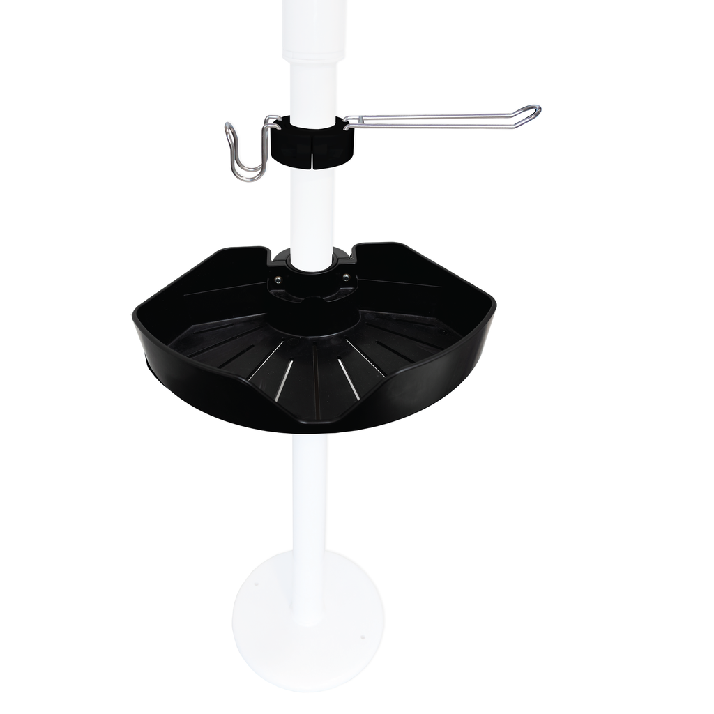 [1103-B] +Pole Accessory Pack (Bin, TP Holder, Hook) - Black