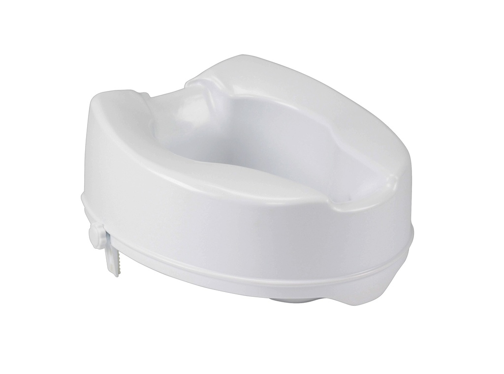 Raised Toilet Seat with Lock, Standard Seat (4" Height)