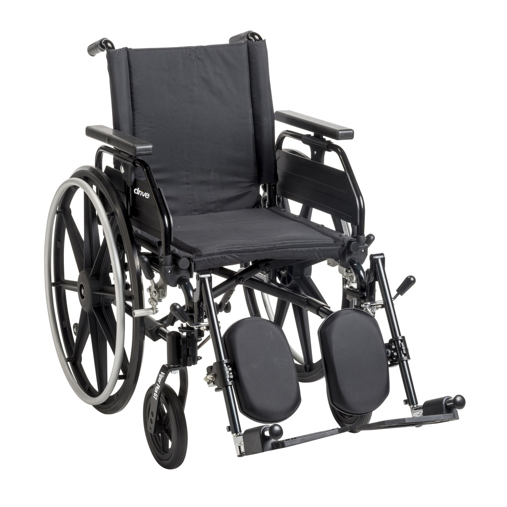 Viper Plus GT Wheelchair with Universal Armrests (Elevating Legrests, 16" Seat)